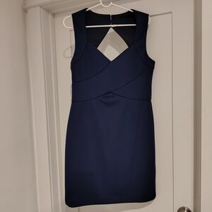 Eliza J Navy Backless Dress